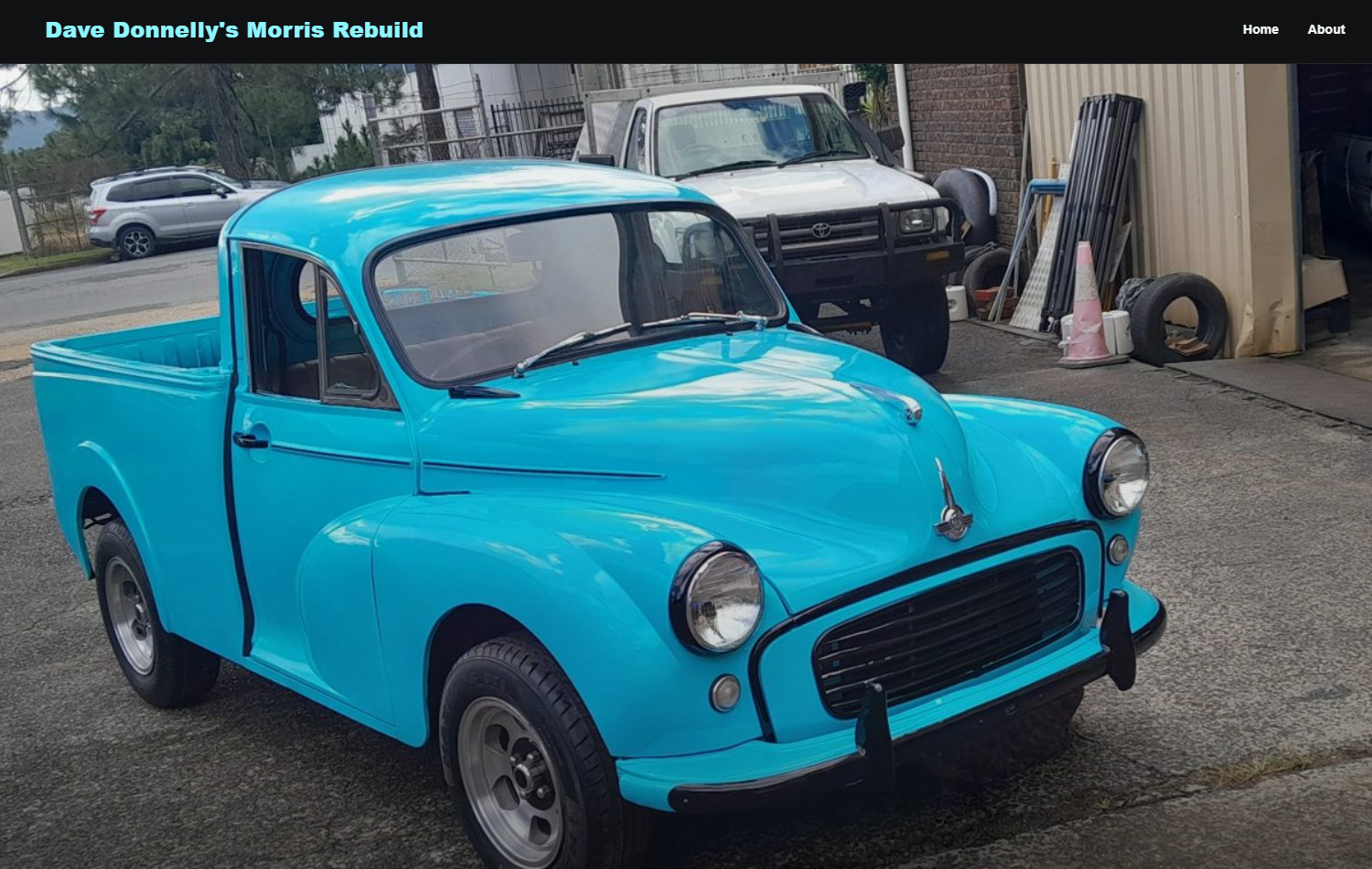 Morris Rebuild website screenshot