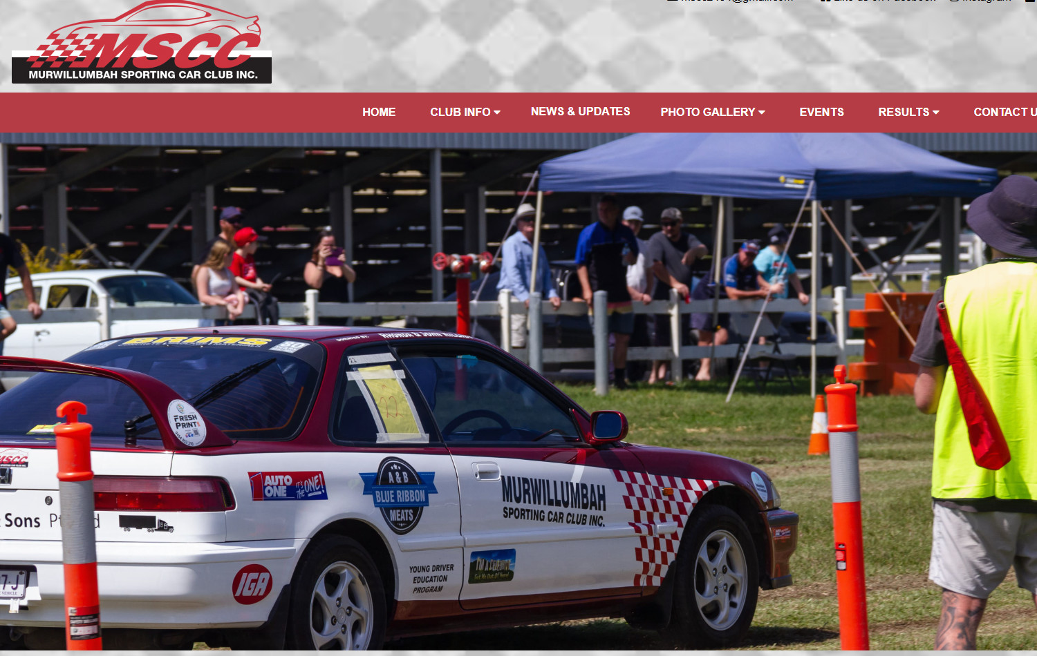 Murwillumbah Sporting Car Club website screenshot